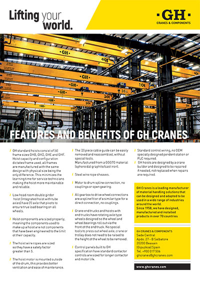 Recursos e Benefícios do GH Cranes